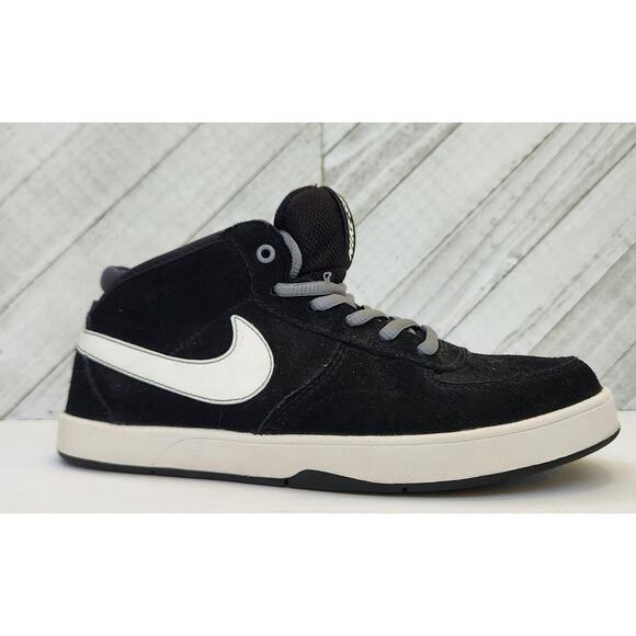 Nike SB Mavrk Mid 3 GS Black Suede Sneakers Boys Size 4.5- Nike Skate Board - Picture 2 of 8
